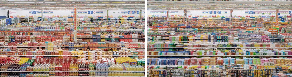 Andreas Gursky - 99 Cent II, Diptych
